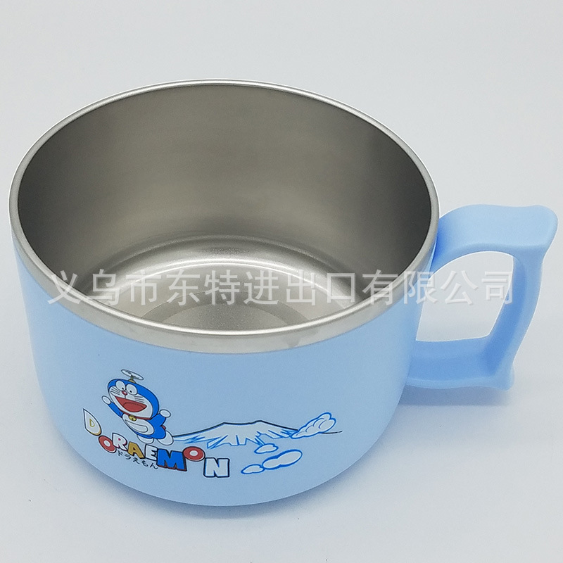 Factory direct sales of stainless steel 304 lunch boxes, cartoon covered instant noodle bowls, insulated fast food cups, heat-resistant student lunch boxes detail image 10