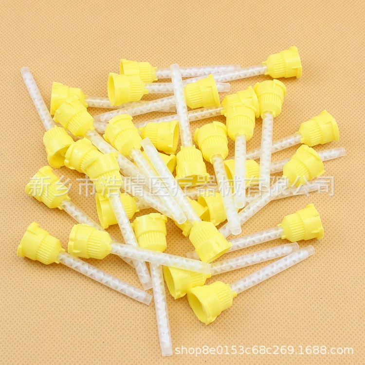 Смесительная головка из силиконовой резины Стоматологическая силиконовая резина печати пленка Материал смесительная головка транспортирующая головка устная инъекционная головка из силиконовой резины