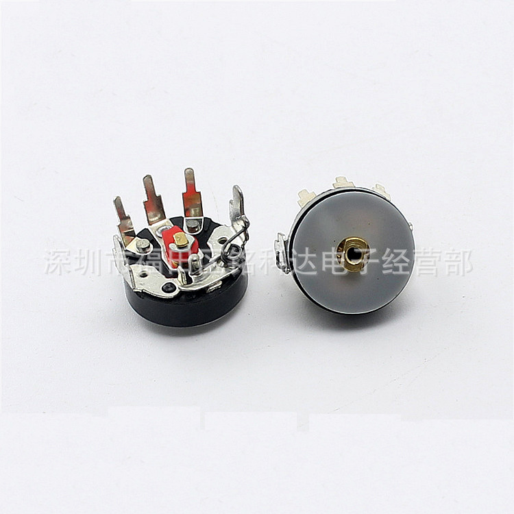 弯脚带开关 RV12MM B10K  B103 电位器 功放音量电位器