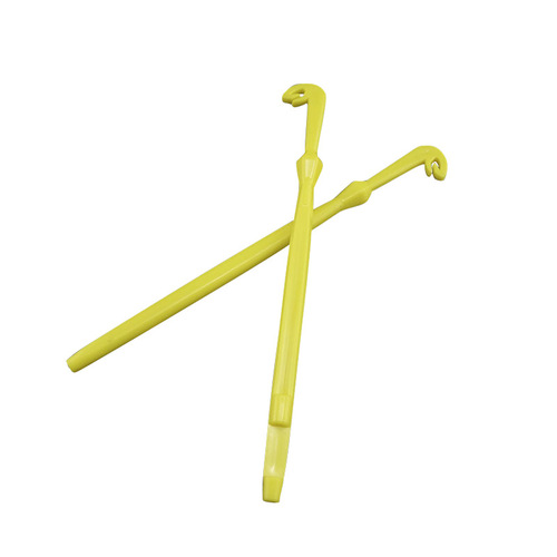 Popular sea fishing and rock fishing hook remover 2 pieces in a pack yellow plastic hook remover portable hook remover fishing gear manufacturer wholesale