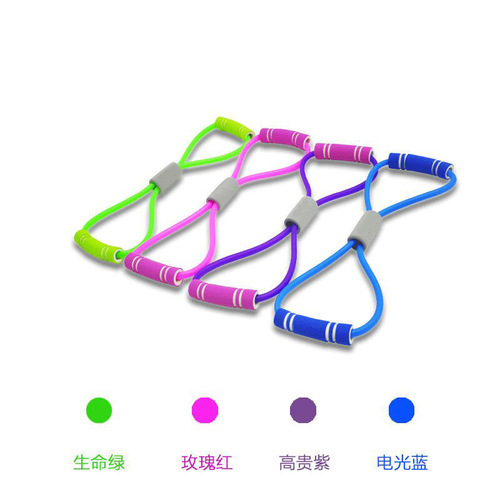 8-Character Pulling Rope Eight-Character Expanding Chest Shaping Device Yoga Rubber Band Resistance Band with Elastic Rope Wholesale