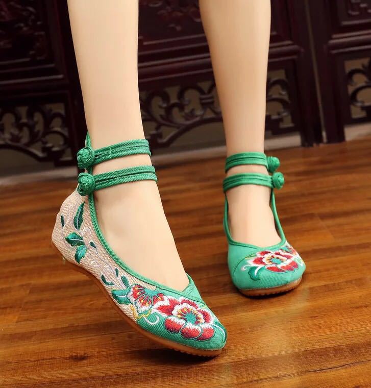 Mocassins femme  CHAUSSURES EN TISSU DE PéKIN - Ref 3348483 Image 3