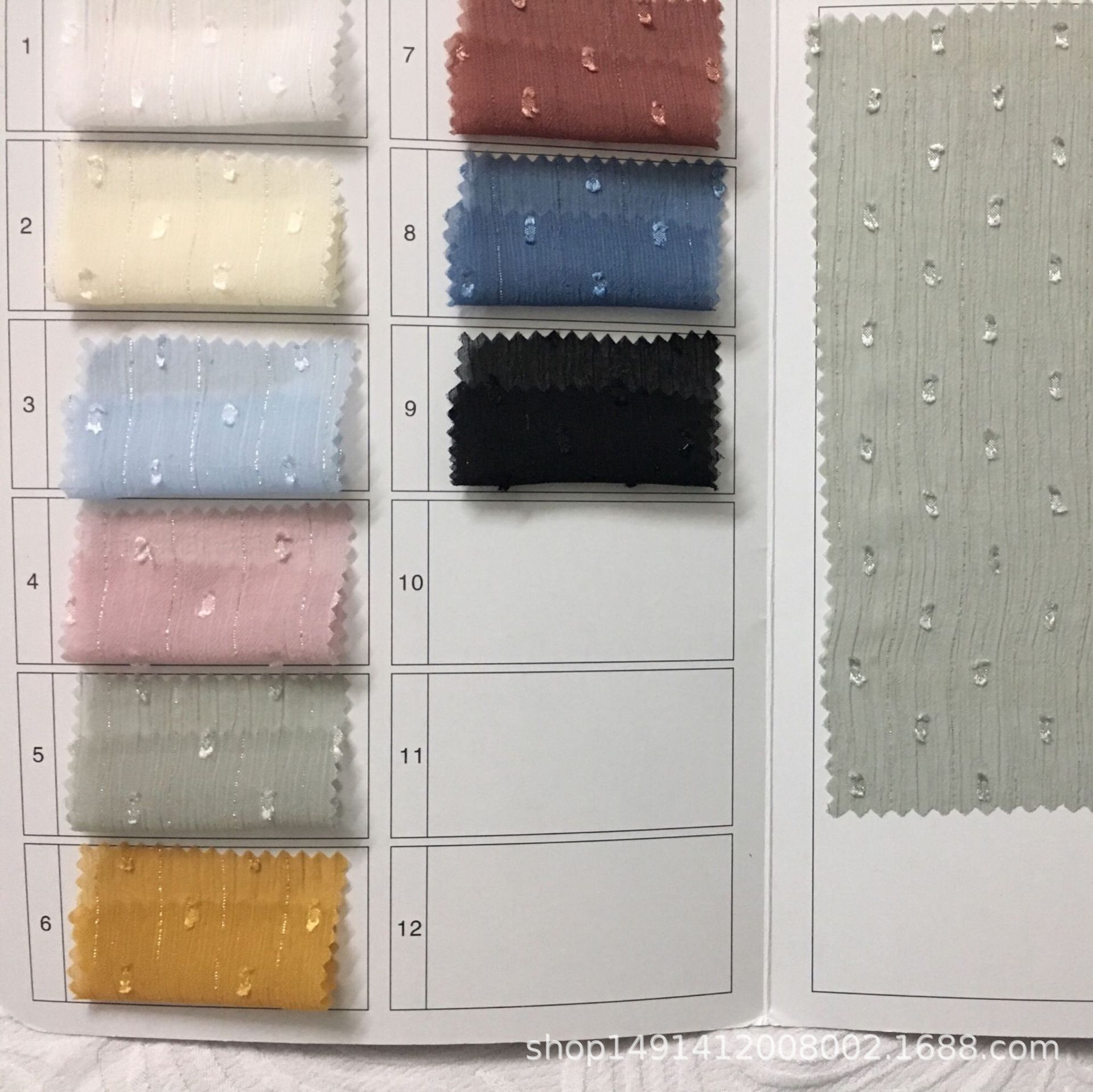 现货批发春夏小清新剪花面料欧美时尚半透连衣裙衬衫DIY纺织布料