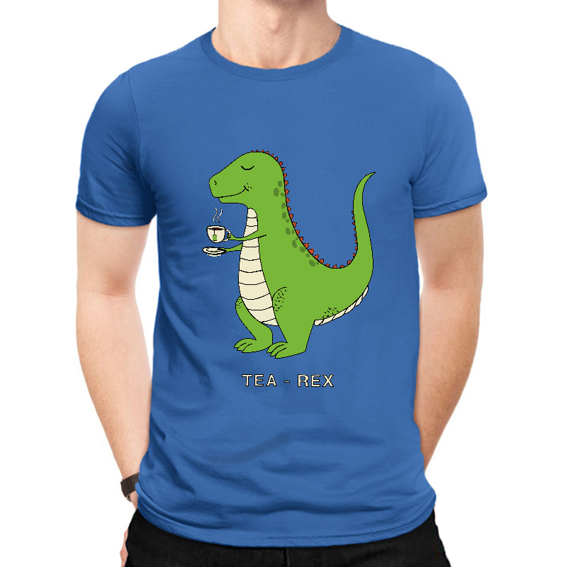 Camiseta de manga corta de dinosaurio animal divertido para hombre ropa deportiva informal NSSN1156