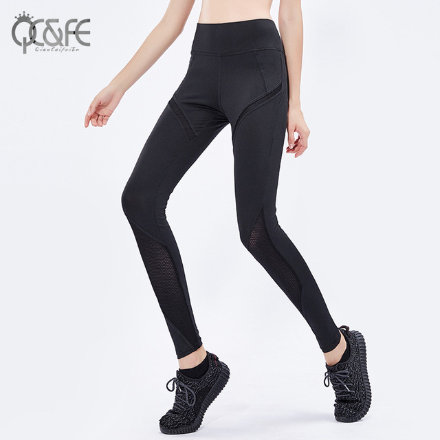 Professional Running Sports Fitness Pants Female Mesh Yarn Tight Elasticity High Waist Breathable Sports Yoga Pants New 