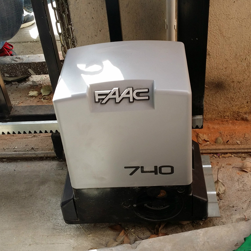 进口faac开门机 门禁考勤系统平移门机 智能遥控机电式自动