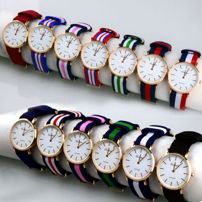 fashion Tape watch Explosive money Quartz watch Manufactor goods in stock Nylon belt customized watch Tape