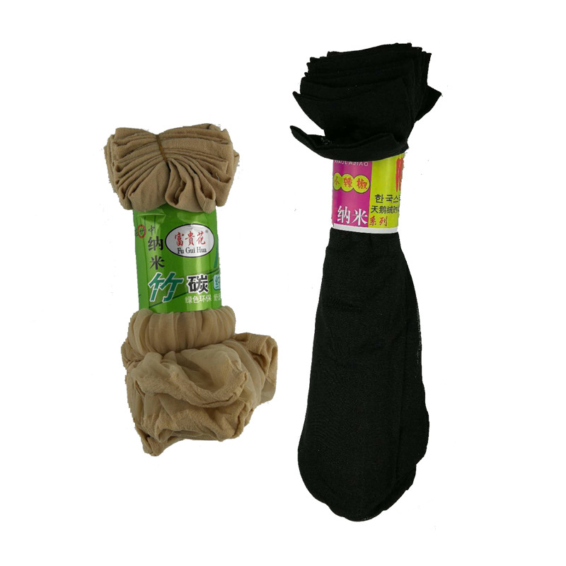 summer Thin section Short stockings Bamboo carbon fiber Peppers Velvet Anti-hook wire Crystal socks Stall Socks wholesale