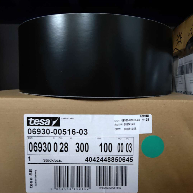 代理正品德莎6930激光蚀刻标签 tesa6930黑色易碎汽车名牌标签纸