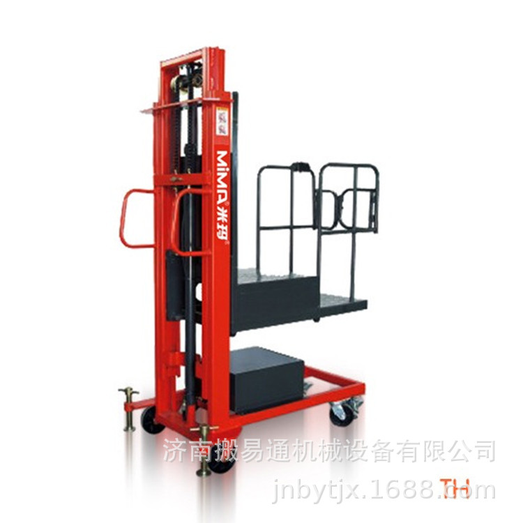 厂家直供高空拣选车 半电动高位拣选车 货物快捷搬放  高空拣选车