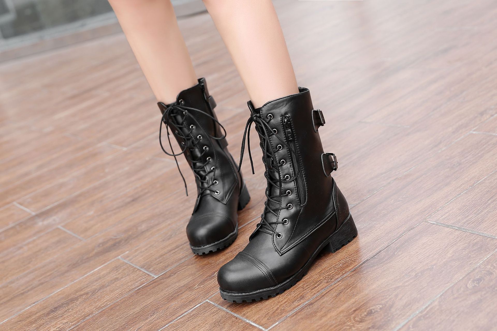 Bottes femme en PU artificiel - Ref 3355557 Image 15