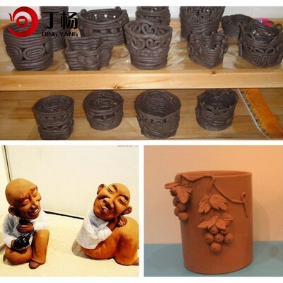 陶泥材料学生艺术品手工制作免烧迷你diy手动人像紫砂泥耐用烧制