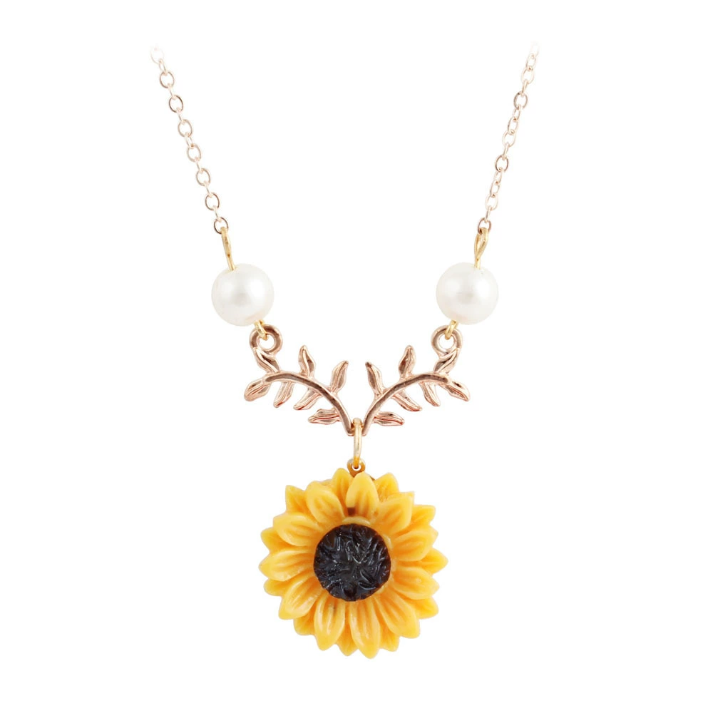 Creative accessory, fashionable necklace, pendant, sweater, for import, European style, flowered