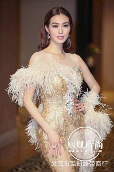 厂家供应鸵鸟毛布边南非进品羽毛服装裙边007酒红色10米起拍详情图20