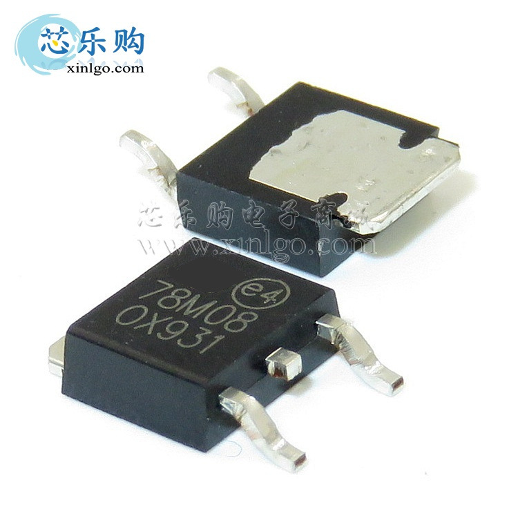 三极管 L78M08CDT 78M08 贴片TO-252 三端稳压器 [国产全新]