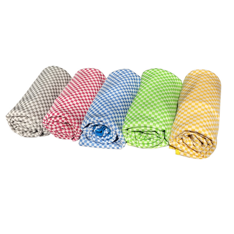 格子冷感运动毛巾速干擦汗冰巾健身跑步汗巾冰毛巾量大可定做LOGO|ms