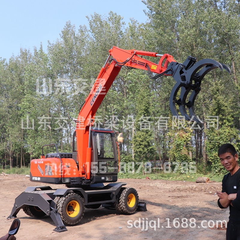 新疆棉花装载机 360度旋转棉花装载机 轮胎式抓棉花机 全国联保