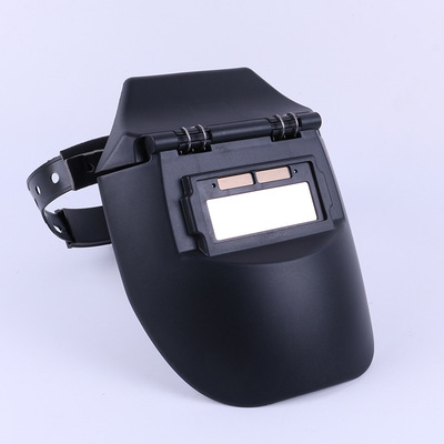 焊奇头戴式黄顶防护面罩 焊接透明有机玻璃防护面屏 安全防护面罩