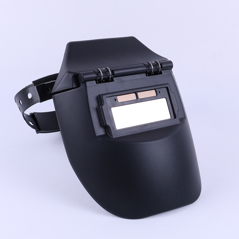 焊奇头戴式黄顶防护面罩 焊接透明有机玻璃防护面屏 安全防护面罩