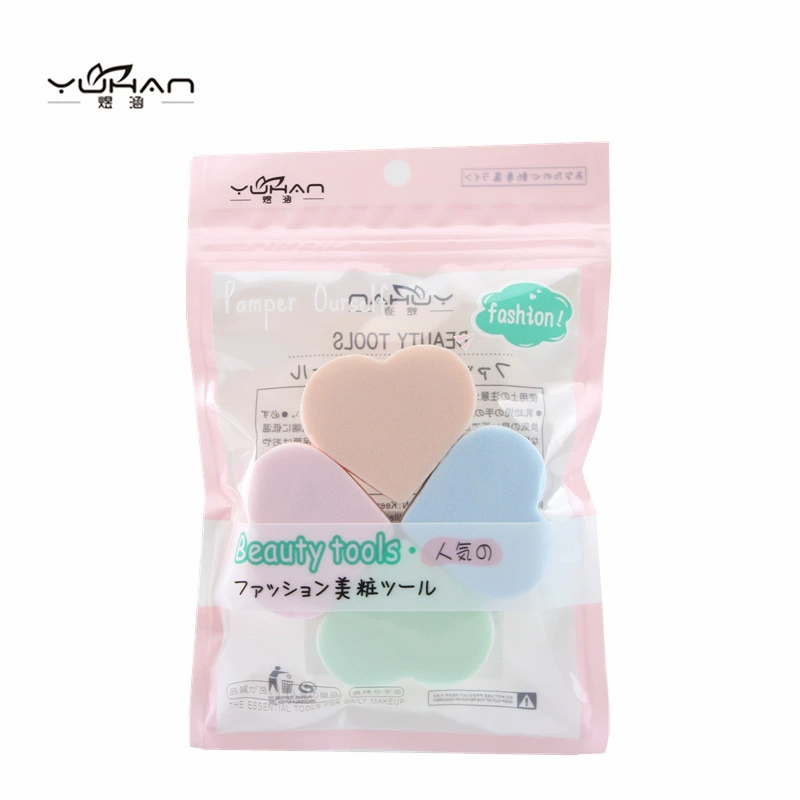煜涵 Make -up puff non -latex hydrophilic heart -shaped puff 4 установлено макияж красота y4006