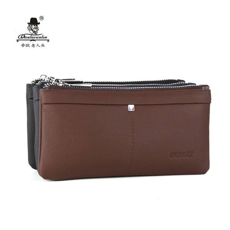 brand wallet have more cash than can be accounted for zipper Wallet business affairs clutch bag man Handbag Grab bag