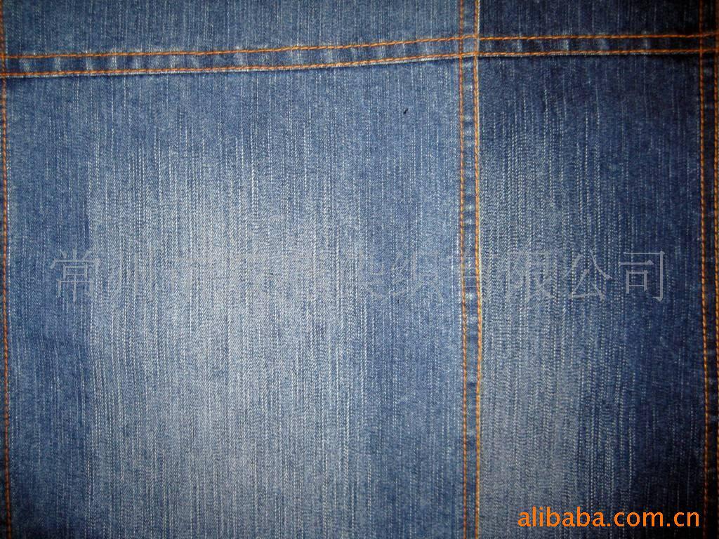 供应经向竹节棉涤无弹牛仔布（SY195#）