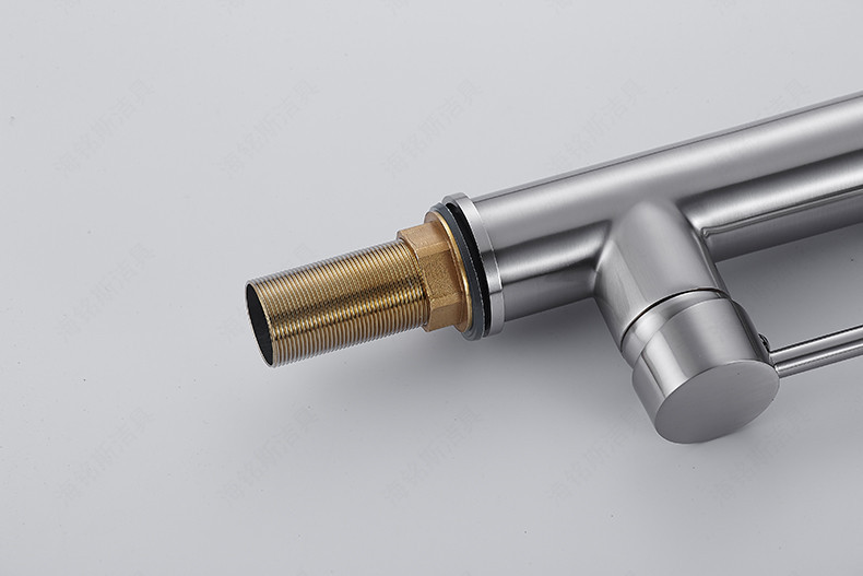 Haimingsi Spring brushed high-end kitchen faucet sink vegetable faucet dual water outlet cold and hot water 9125 undefined