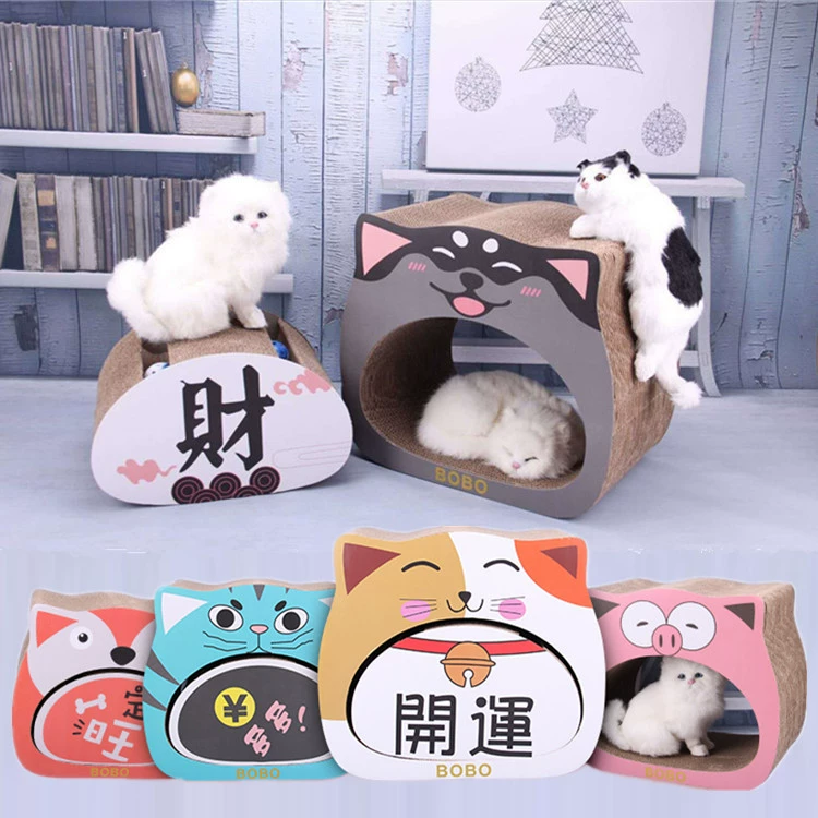 Игрушки для домашних животных, гофрированное кошачье гнездо, когтеточка для кошек, принадлежности для шлифования когтей, устройство для когтей, диван-коробка, кошачий домик