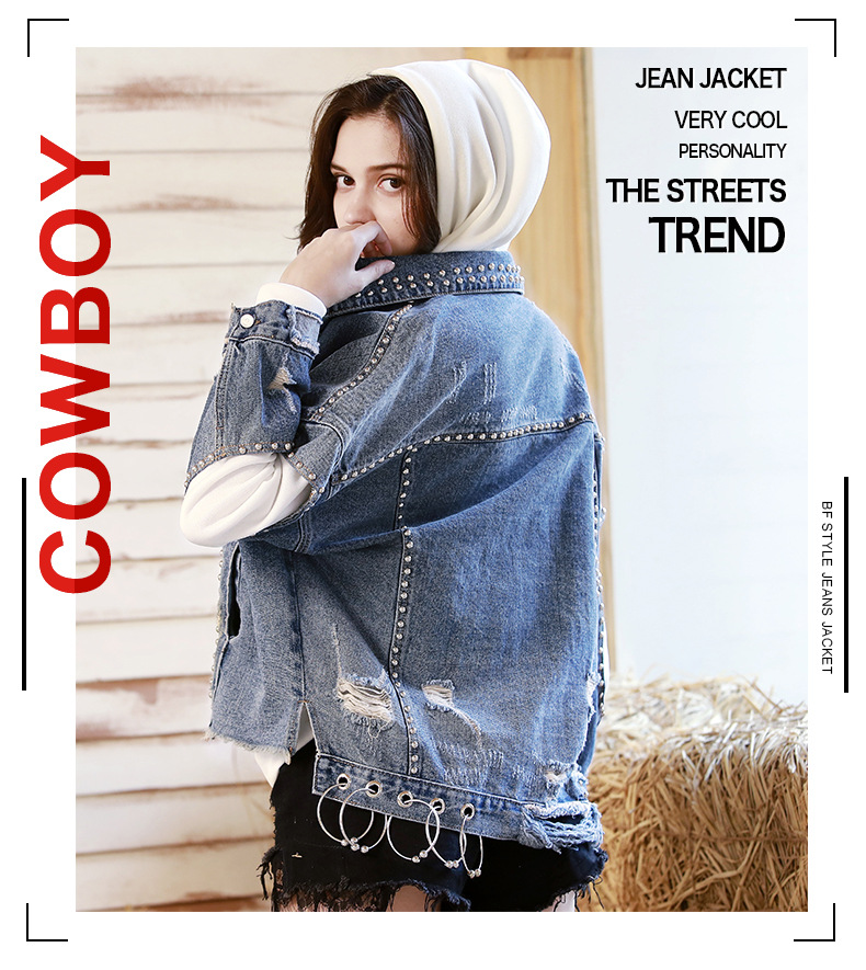 Blouson femme CARTE DES POISSONS en Cow-boy - Ref 3322033 Image 17