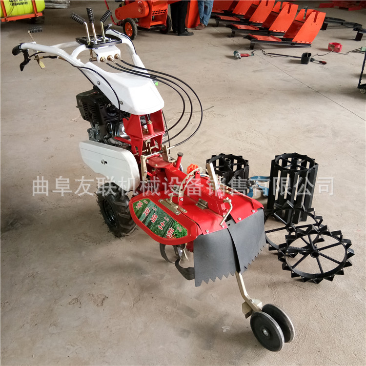 农田耕地起垄机 自走式大葱种植机 大葱种植培土开沟机  64