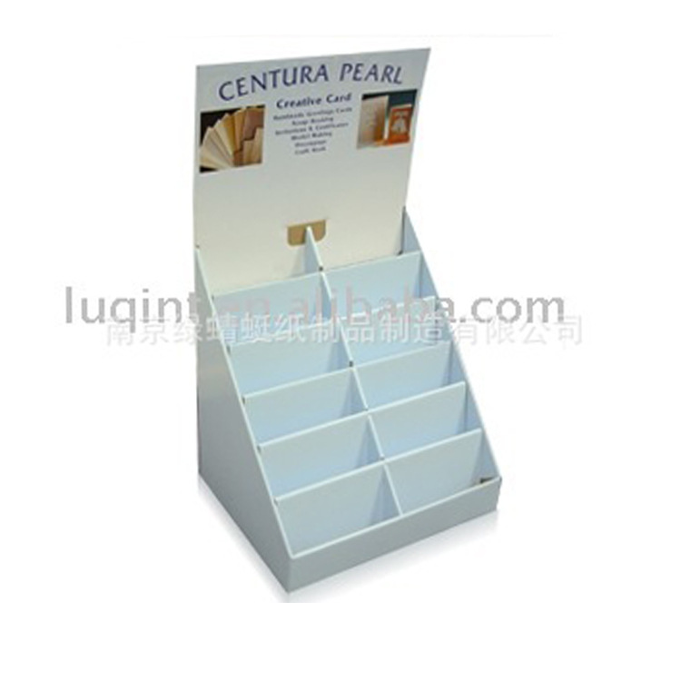 厂家直销柜台式纸陈列架 超市小零食纸展架 保健品纸质展示架