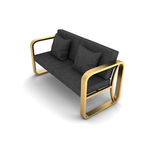 Bàn ghế sofa sắt rèn Bắc Âu tiếp khách bàn cà phê kết hợp nhà máy trực tiếp khách sạn giải trí kết hợp sofa vải Sofa
