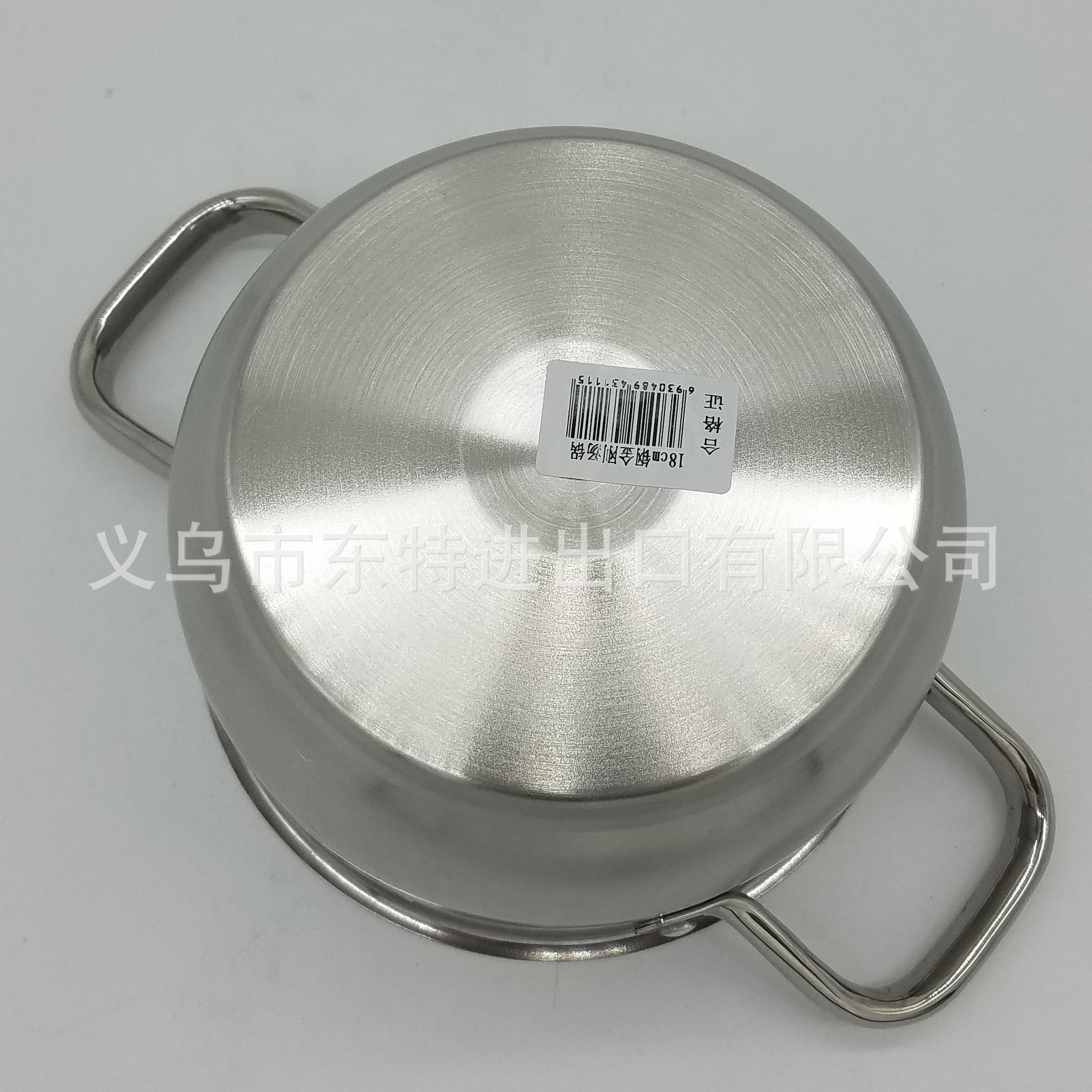 Factory direct sales of stainless steel soup pot, composite steel double-handled soup pot, household multi-purpose soup pot, tea-colored lid and double-bottom pot detail image 7