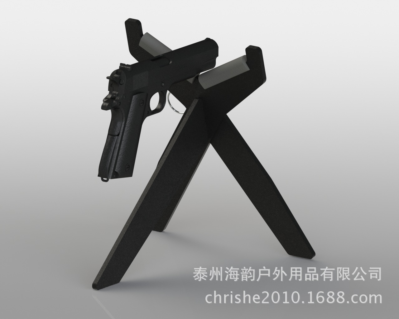 钢板便携式三片快装打猎射击固定枪支架 射击依托-阿里巴巴