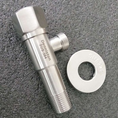 304不锈钢加长角阀马桶阀卫浴三角阀热水器进水阀水龙头止水阀