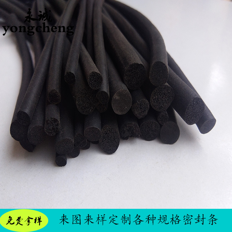 厂家供应三元乙丙发泡密条 圆型O型密封条 epdm闭孔密封条