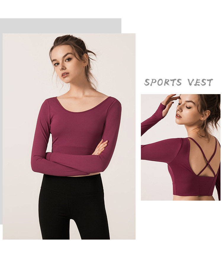 New autumn and winter yoga long-sleeved T-shirt  NSDS13463