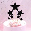 Cake decorative pentagonal star love material packages, cake decorative plug -in parties party baking dessert table insert flag