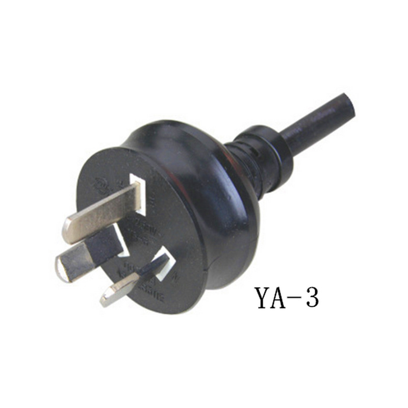 厂家供应澳大利亚电源线插头 三极防水电源插头 SAA电源线插头