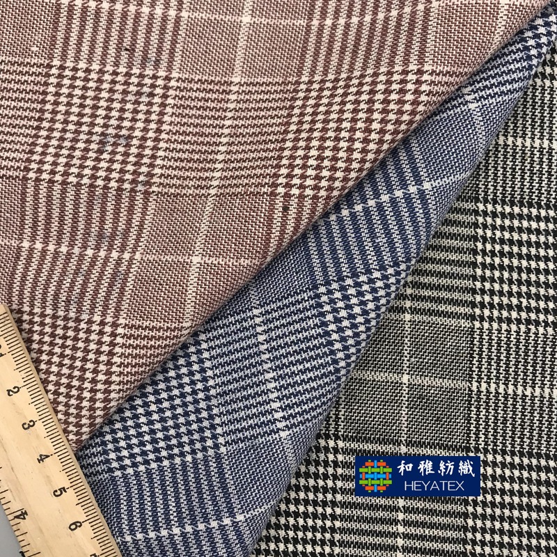 弹力加厚复古千鸟格 威尔士亲王格 鞋帽衣裤服装面料 现货H4600