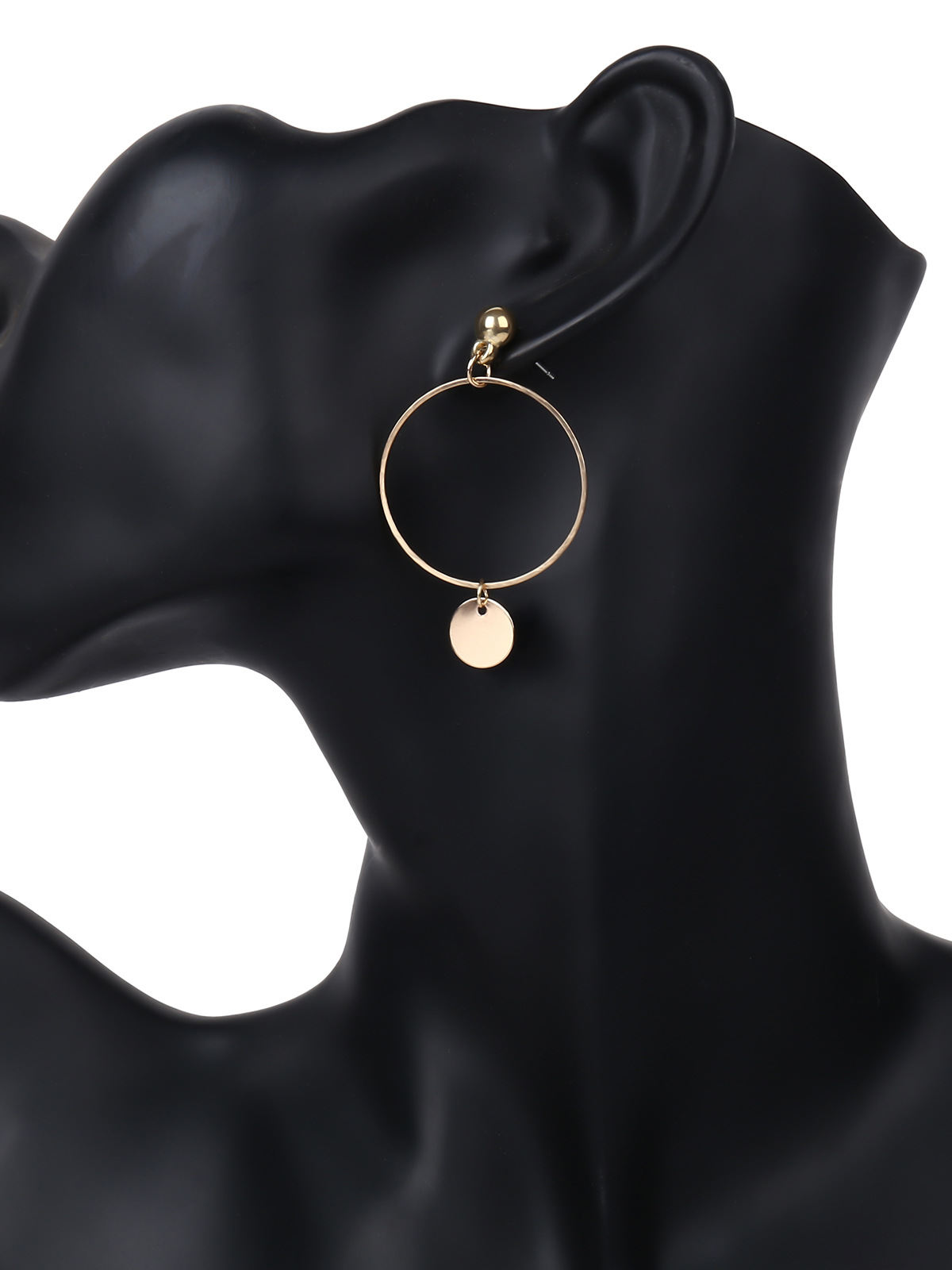 Alloy Simple Geometric earring(Golden) NHXR2385-Golden