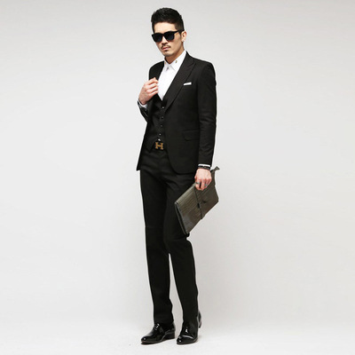 man the republic of korea Agency purchase men's wear suit Korean Edition Self cultivation Occupation Suit business affairs leisure time coat Two piece set