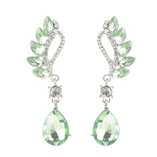 Elegant trend earrings drop-shaped