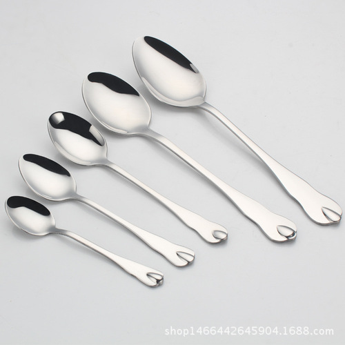 Water drop cutlery stainless steel tableware set Stainless steel long handle western food cutlery and spoon factory direct sale