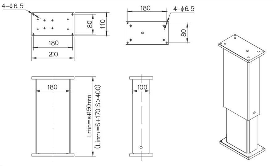 金色立柱外形图