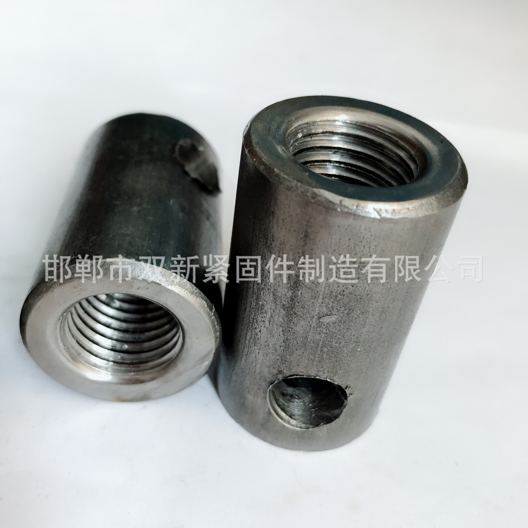 冷镦异形件圆螺母 侧面带孔非标圆柱螺母外圆16 20 24 25圆柱螺母