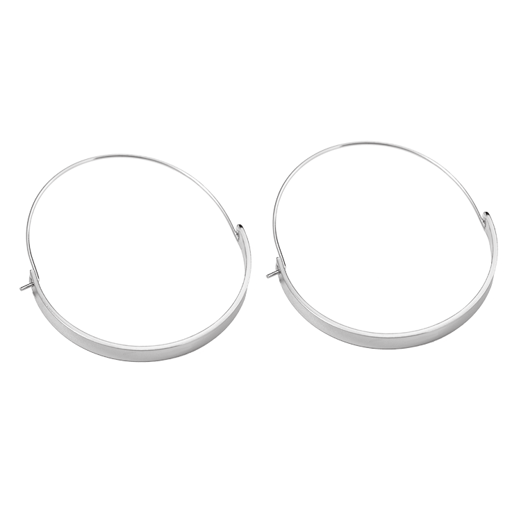 Simple Half-Circle Hoop Earrings Curved Womenu0027s Earrings Green Gold Electroplating Silver