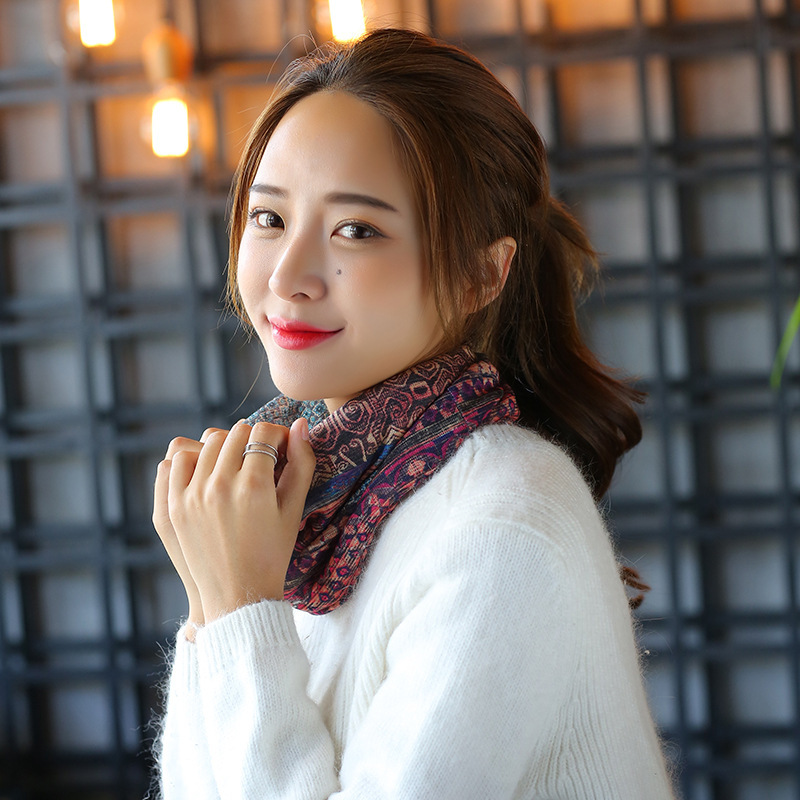 Women's Pullover Line Hood Hat - Purple