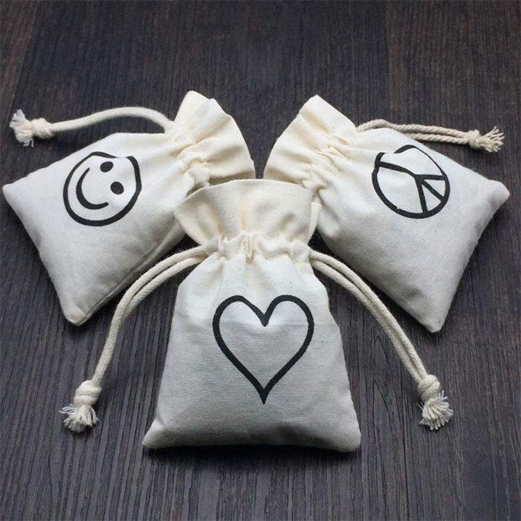 各种款式棉麻布袋 抽绳袋束口袋 白色布袋 首饰袋 饰品小布袋