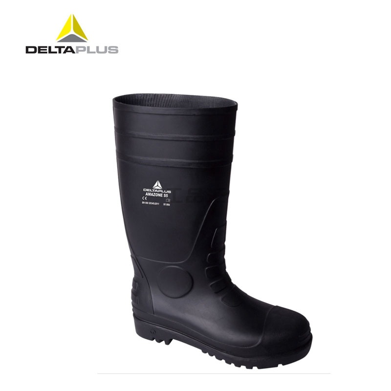 代尔塔 防酸碱PVC安全靴；301407-NO-36